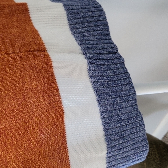 Ecowish knit cardigan with open front  and multicolored stripes NWOT - Picture 7 of 10